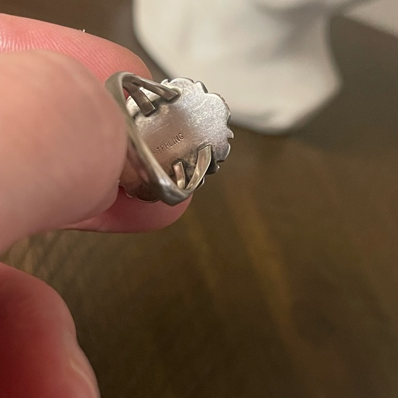 Malachite Sterling Silver Ring - Picture 3 of 7